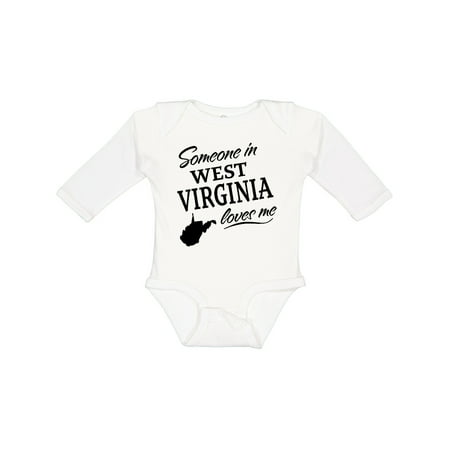 

Inktastic Someone in West Virginia Loves Me Gift Baby Boy or Baby Girl Long Sleeve Bodysuit