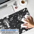 thumbnail image 4 of Long Mouse Pads for Desk,Vintage Halloween Elements Pattern Desk Mats on Top Of Desks, Desk Mouse Pad Extra Large with 3mm Non-Slip Base and Stitched Edge for Gaming,Office,Work,Home 31.5x11.8in, 4 of 5