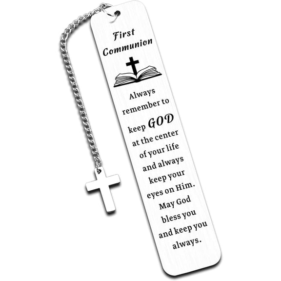 First Communion Gifts, 2026 Religious Bible Bookmark Gifts, 1st Communion Gift , First Communions Gift, Confirmation Bible Present for Women Men, Christian Gifts