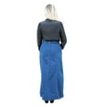 thumbnail image 3 of 40" LONG DENIM JEAN SKIRT - WOMENS NAVY BLUE SKIRTS - MODEST JEANS | NAVY BA014 | 38" Waist / XL / 18, 3 of 3