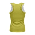 thumbnail image 5 of Workout Tops for Women Ruffle Sleeveless Racerback Crewneck Casual Loose Running Gym Athletic Tee Shirts Loose Fit Yoga Shirt, 5 of 6