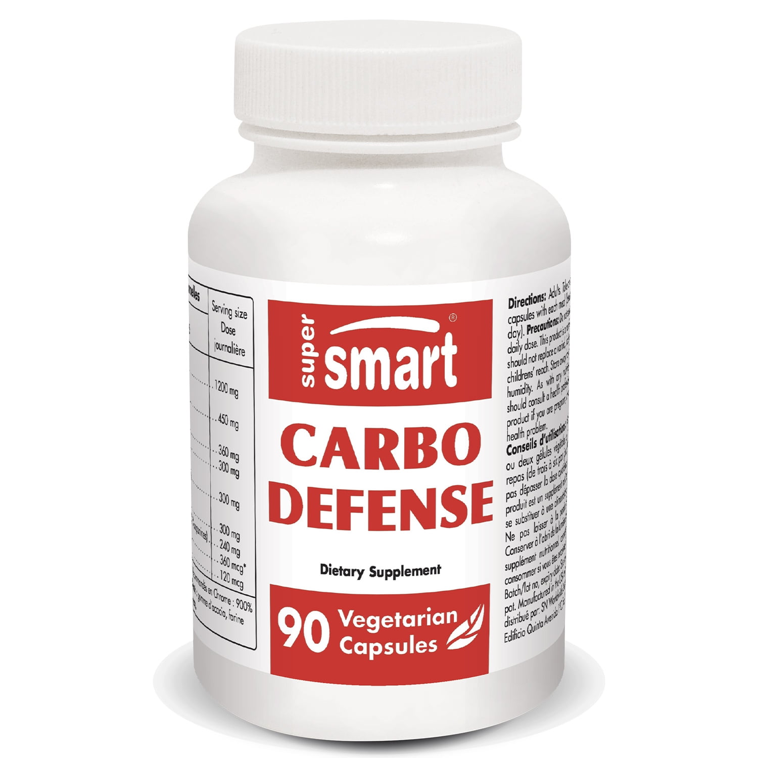 Supersmart Carbo Defense Carb Blocker Supplement with Banaba