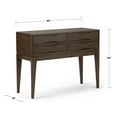 thumbnail image 3 of Simpli Home Harper 40 inch Wide Solid Wood Mid-Century Modern Hallway Console Table in Walnut Brown, 3 of 10