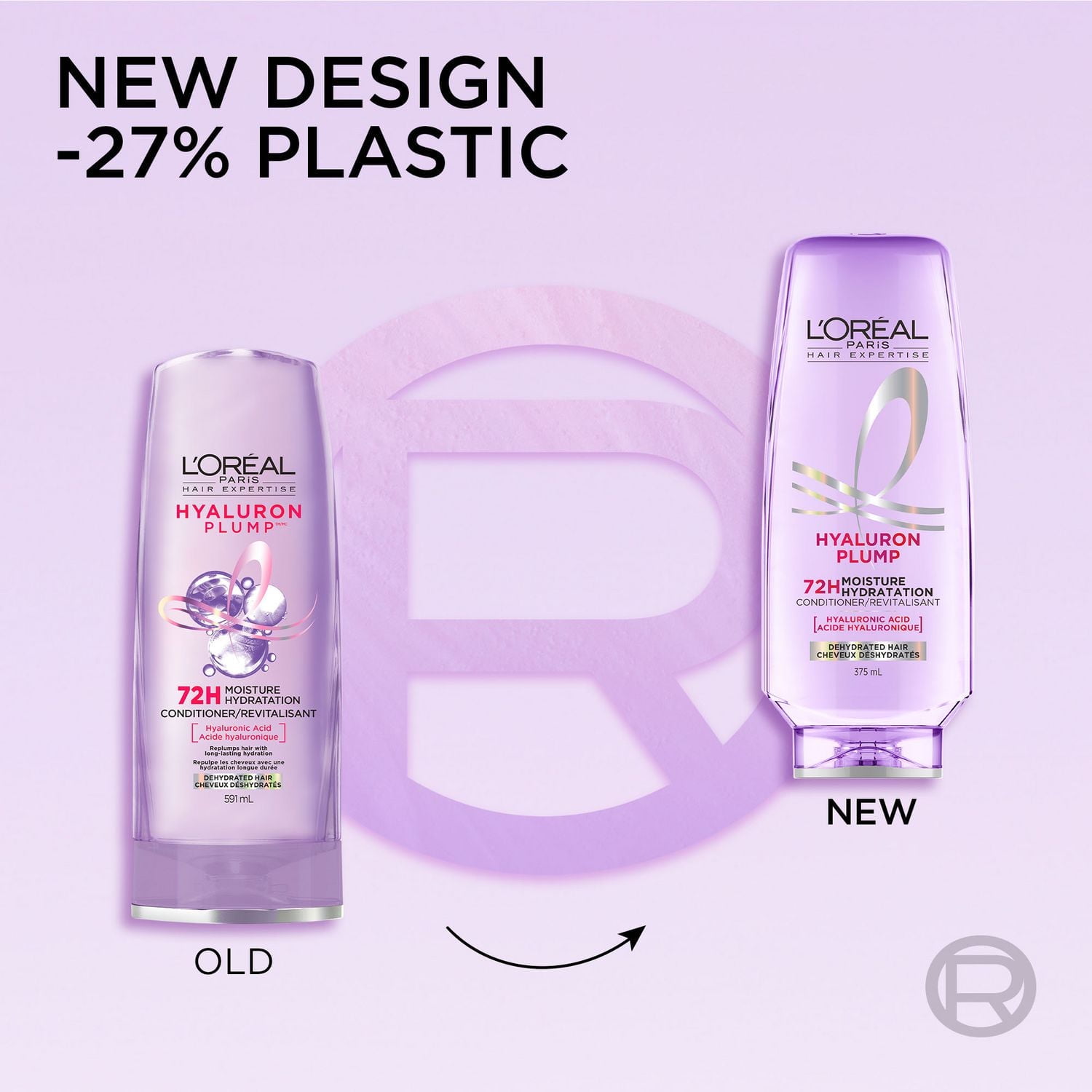 Hyaluron Plump, Revitalisant Hydratant, 375 ml Pour les Cheveux Déshydratés