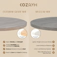 thumbnail image 3 of COZAYH Farmhouse Round Wooden End Table with Cross Legs, Vintage Grey, Set of 2, 3 of 7