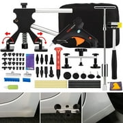 66PCS Auto Body Dent Repair Kit, Paintless Dent Removal Tool with Black Dent Puller for Repair Dents from Car Impacts