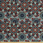 Vintage Fabric by the Yard Upholstery, Ottoman Style Motifs Folkloric Nature Inspired Elements Native Floral Art, Decorative Fabric for DIY and Home Accents, Multicolor by Ambesonne