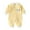 Yellow, variant on Esaierr Infant Baby Boys Girls Winter Fall Jumpsuit Newborn Warm Cotton Onesies Romper Solid Long Sleeve Casual Crawling Jumpsuit for 1M-24M