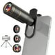 thumbnail image 4 of Kit de Lente de Teléfono 4-en-1 Lente de Cámara de Teléfono externo Conjunto Con Lente de TeleobJetivo 22x y Lente de de 205 y Lente de Gran Angular 4K 0.67x y 25X, 4 of 7