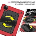 thumbnail image 4 of Dteck iPad Air 4 Case 10.9 Inch 2020 iPad Air 4th Generation Case with Screen Protector, Heavy Duty Rugged Shockproof Case with Kickstand 360 Rotating Hand Strap Shoulder Strap, Red/Black, 4 of 7