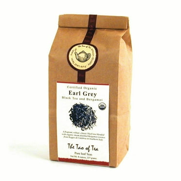 The Tao of Tea, Organic Earl Grey Tea, Loose Leaf Tea, 8 Oz Tin Tie Bag
