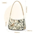 thumbnail image 3 of FORMRS Womens Shoulder Bag with Chain Strap Clutch Purse Cute Tote Handbag, Green Birds, 3 of 7