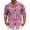 Pink, variant on LNZGNM Mens Mardi Gras Carnival Shirt Lapel Mask Printed Button Up Shirts Big and Tall Long Sleeve T-Shirts Casual Carnival Tops,Light Purple 2XL