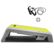 leikefitness Exercise Step Platform, Multifunctional Aerobic Deck with Cord and Adjustable Dumbbell & Weight Bench, Fitness Equipment for Workout Home Gym