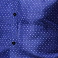 thumbnail image 4 of cllios Men's Polka Dot Dress Shirt Slim Fit Long Sleeve Stretch Business Shirt Casual Button Down Shirts Wrinkle Free Oxford Formal Shirt 2024 Clearance Deals, 4 of 5