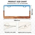 thumbnail image 3 of Coolnut Monument Valley 2 Holes Car License Plate Frames 2PCS, Car License Plate Holder with Screw Caps Cover Set Automotive Exterior Parts Decoration for US Vehicles, 3 of 7