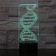 thumbnail image 1 of Lámpara de mesa con luz nocturna Dna Gene 3D LED para dormitorio infantil, 1 of 2