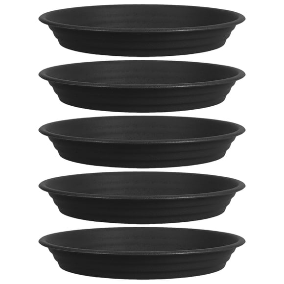 SKISUNO 5Ud Platos Para Macetas Con Duradero Y Anti-Volcadura En Color Negro Para El Hogar