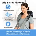 thumbnail image 6 of Daiwa Felicity 4D Grip & Grab Neck & Back & Shoulder Massager Cordless with Heat, 6 of 7