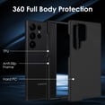 thumbnail image 3 of Case Shockproof Bumper Protective Cover Hybrid Design [Hard PC] Back + Flexible TPU Frame Enhanced Corners Slim Fit Skin for Samsung Galaxy S23 Ultra 5G 2023 6.8 Inch Black, 3 of 14