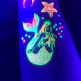 thumbnail image 4 of Blacklight Glow Party Temporary Tattoo-1 Sheet Mermaid Princess, 4 of 8