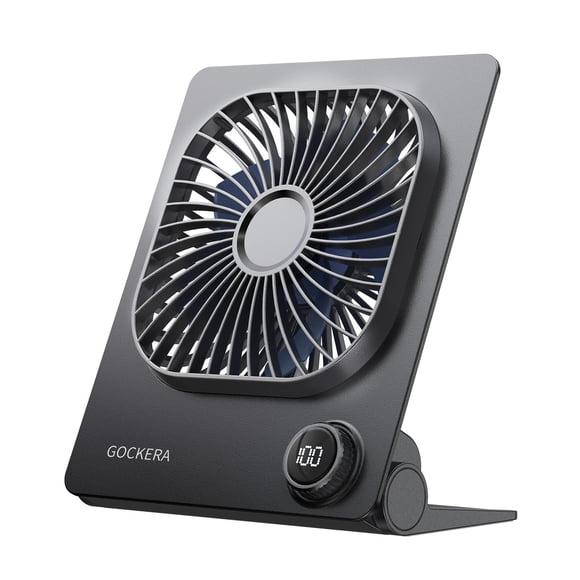 Ventilador de escritorio GOCKERA, batería ultrafina de 6.61 pulgadas, 5000 mAh, 100 velocidades