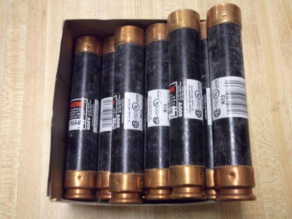 Bussmann FRS-R-40 Fusetron Fuse FRSR40 (Pack of 10)