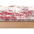 thumbnail image 5 of 5â€™ x 8â€™ Red and Gray Modern Abstract Area Rug, 5 of 8
