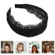 thumbnail image 5 of Diadema de tela con dientes para mujer, elegante, antideslizante, color negro, 5 of 5