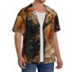 thumbnail image 2 of Fotbe Cat Fish Dance Vintage Camisa Estampada de Manga Corta para Hombre, Casual de Verano, Estilo Playero, Sin Arrugas-Medium, 2 of 5