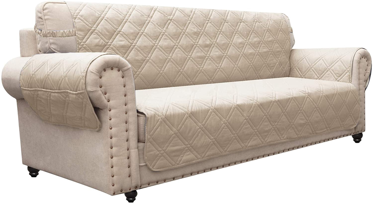 paw print sofa cover