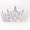 Silver, variant on Designice Baroque Rhinestone Crystal Alloy Queen Tiara Crown with Clips, Red