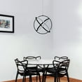 thumbnail image 7 of C Cattleya 16in. Modern Black Aluminum Adjustable LED Globe Chandelier, 7 of 7
