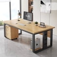 thumbnail image 4 of Conference Black Office Desk Drawers School Luxury Executive Computer Desks Secretary European Mesa De Computador Furnitures My Lux Decor Round, 4 of 31