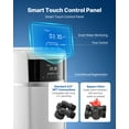 thumbnail image 4 of VEVOR Water Softener, 32,000 Grains Whole House Water Softener System, with Automatic Touch Control Panel, Bypass Valve, Reduce Hardness and Minerals, Improve Water Quality, for 1-2 Bathrooms, 4 of 9