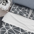 thumbnail image 4 of Designart 'Black & White Geometric Decorative Pattern' Modern Duvet cover-, 4 of 5
