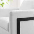 thumbnail image 4 of Accent Chair, Fabric, Metal Steel, Black White, Modern Contemporary Urban Design, Living Lounge Room Hotel Lobby Hospitality, 4 of 8