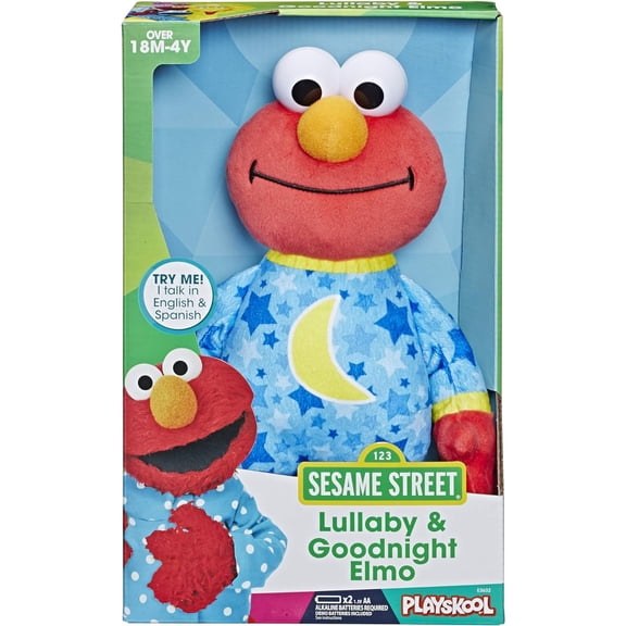 Playskool Sesame Street Lullaby & Good Night Elmo, English and Spanish Phrases