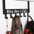 thumbnail image 3 of Birdeem Creative Wrought Iron Door Hook No T Race Free Punching Storage Rack, 3 of 10