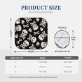 thumbnail image 3 of Lukts black white Skull bone Print 2 Piece Car Sun Shade Windshield,Foldable Car Shade Front Windshield with Keeps Your Vehicle Cool-Medium, 3 of 6