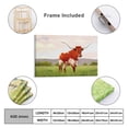 thumbnail image 6 of YarnArtistry Texas Decor Longhorn Cow Pictures Wall Decor Country Farmhouse Landscape Picture Living Room Bedroom Office Kitchen Wall Decor Framed Canvas Artwork, 6 of 6