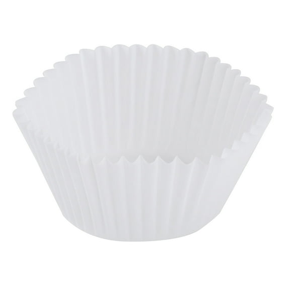 Hoffmaster Round Baking Cup White Paper, 2 oz., 4.5" Top Length x 1.875" Bottom Length x 1.312" Height | 10000/Case