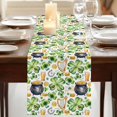 thumbnail image 3 of Table Runners 72 Inches Long Dress Scarves, St. Patrick's Day Farmhouse Kitchen Table Runner, Coffee Tablerunners, Lucky Shamrocks Harp Beer Horseshoes Envelope 18x72 Inch, 3 of 9