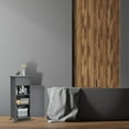 thumbnail image 5 of XgoodX Floor Storage Cabinet, Multifunctional Bathroom Storage Cabinet with 2 Adjustable Shelves, Ideal for Bathroom, Living Room, 14 x 12 x 34.5 inches (Grey), 5 of 11