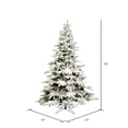 thumbnail image 3 of Vickerman 10' Flocked Utica Fir Artificial Christmas Tree, Unlit, 3 of 4