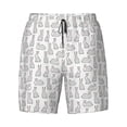 thumbnail image 4 of Lsque Mens Swim Trunks Cute Rabbit Pattern - Bathing Suit Compression Liner - Beach Swim Shorts Swimwear - (S-3XL) - Stretch Quick Dry -Large, 4 of 9