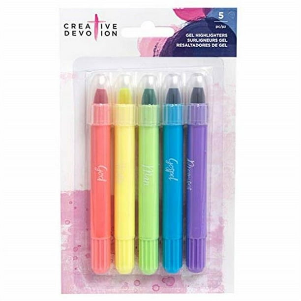 American Crafts CD352065 Creative Devotion Gel Highlighters Crayon