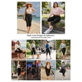 thumbnail image 7 of FlorCurve Plus Size Capri Leggings for WomenTummy Control Cropped Pants Stretch Yoga Leggings, Black 4XL, 7 of 7