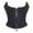 Black, variant on Shapewear Ready Lace Up Bow Tie Bustier Corset Top for Layering and Fashionable An Everyday Wear