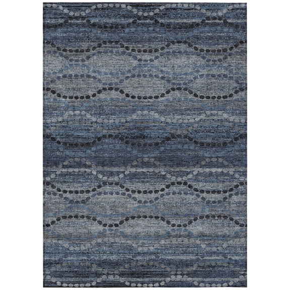Dalyn Rugs Machine Washable Indoor/Outdoor Chantille ACN2031 Navy 2'6" x 3'10" Rug